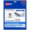 Avery Printable Arched Square Business Cards, Sure Feed Technology, 2" x 2-2/10", Glossy White Cardstock, Print-to-The-Edge, Laser/Inkjet Printable, 120 Total